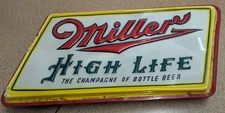 1950 Miller High Life Beer Girl on the Moon 2-sided Lighted Sign 25"
