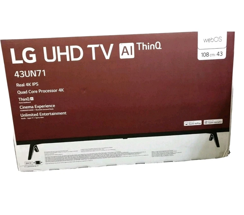 LG 43UN71006LB 43 Inch UHD 4K HDR Smart LED TV - Image 4 of 4