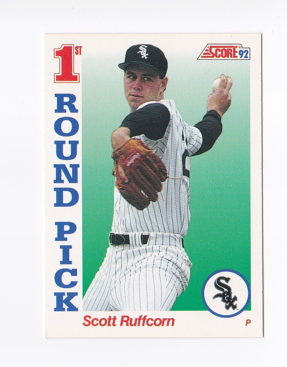 1992 Score #806 Scott Ruffcorn RC Chicago White Sox