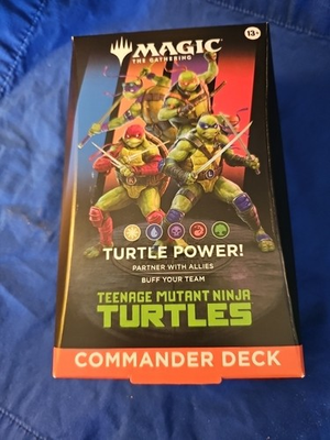 #ad NEW Commander Deck quot;Turtle Powerquot; Teenage Mutant Ninja Turtles TMT MTG $55.55