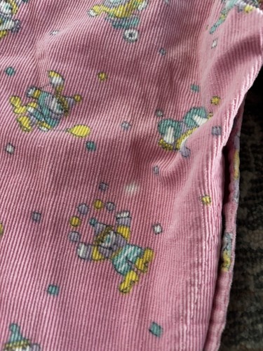 Vintage Pink Corduroy Clown Overalls by Hush Puppies (24M) - Picture 6 of 11