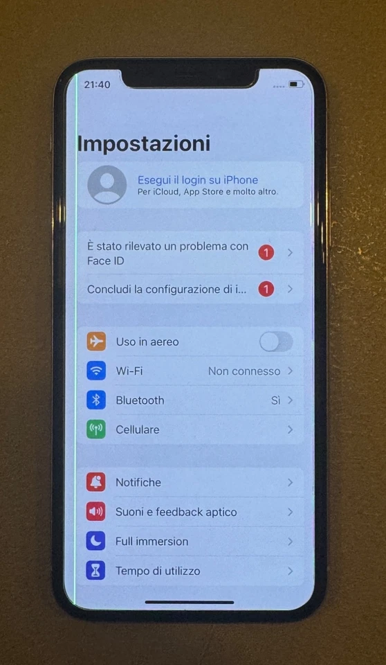 Apple iPhone X 64gb silver usato sbloccato funzionante no face id lcd con riga - Immagine 4 di 4