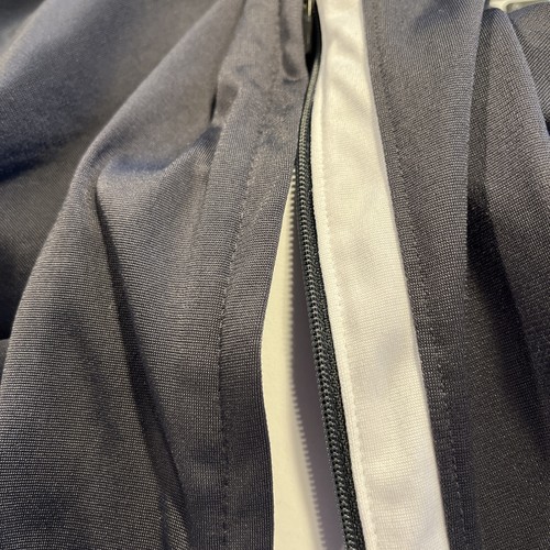 Nike Track Pant Men Medium Dark Grey Zip Leg Embroidered Swoosh Straight Pockets - Picture 10 of 10