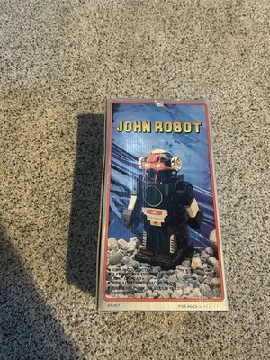 1980s Omni John Robot Toy W/Box.  Untested  Battery Operated Toy Robot