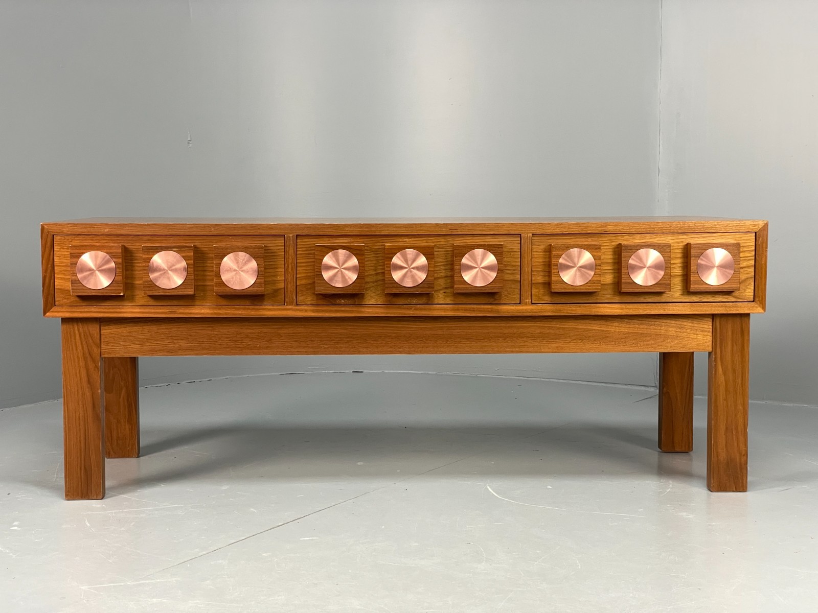 Vintage Teak TV Unit Chest Of Drawers 1960s Swedish AB Glass & Wood EB11198 MWOO