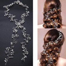 50cm Haardraht Hochzeit Haarschmuck,Hochzeit Haarschmuck,Braut Haarreif Haardrah