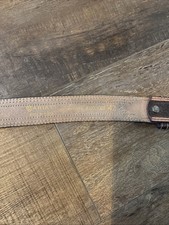 Ariat Men Leather Belt Brown Double Stitch Western Cowboy Work Size 42