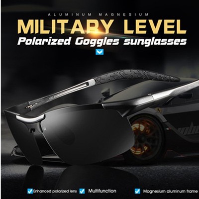Aluminum HD Polarized Photochromic Sunglasses Men Cycling Driving Sports Glasses