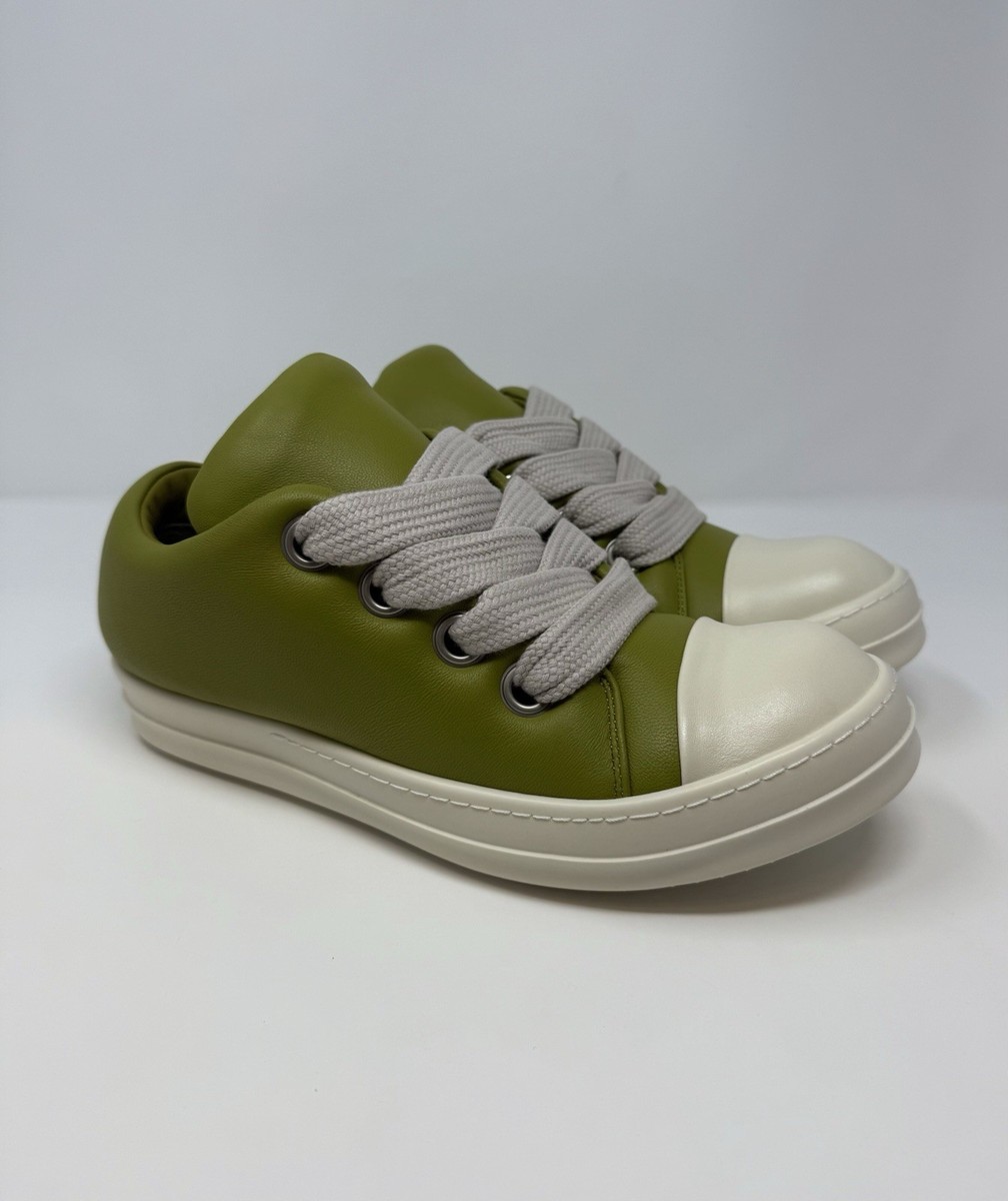 Rick Owens Mainline Padded Jumbo Lace Ramones Green Size 10 US 43