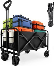 Carro Plegable Carrito De Carga Con Ruedas Multiusos Para Jardin Playa Compras