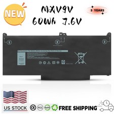For Dell Latitude 5300 5310 2-in-1 7300 7400 60Wh Laptop Battery MXV9V