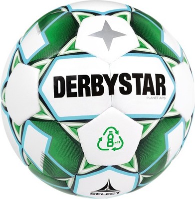 Derbystar Fußball (Spielball) Planet APS v21, Größe 5, weiss grün schwarz