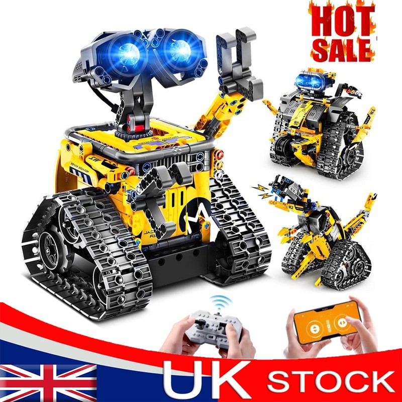 560PCS App & Remote Control Robot Building Kit STEM Toys Gift for 6+ With Light