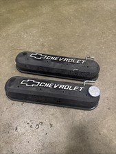 PROFORM Chevy LS Slant Edge Valve Covers Chevrolet Bowtie Black 141-268