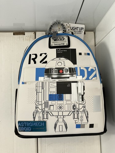 Loungefly Star Wars - R2 D2 Astromech Droid Backpack Mini Rucksack - Picture 2 of 8
