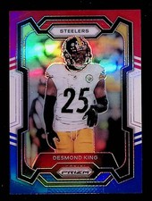 Desmond King 2023 Panini Prizm Red White and Blue Prizm #118 Steelers