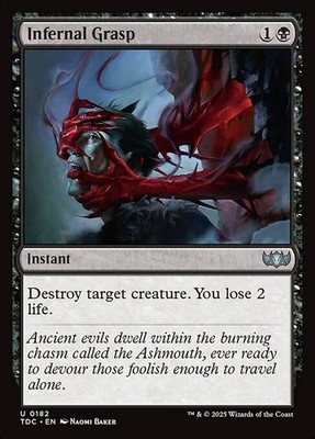 Infernal Grasp 182 U Normal TDC MTG NM