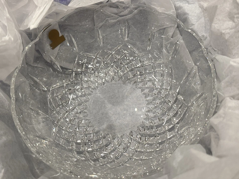 ONEIDA CAPRI ANTONIA 9" TIGELA DE VIDRO RECORTADA CORTE CRISTAL PRATO DE SERVIR CAIXA NOVA - Imagem 4 de 4