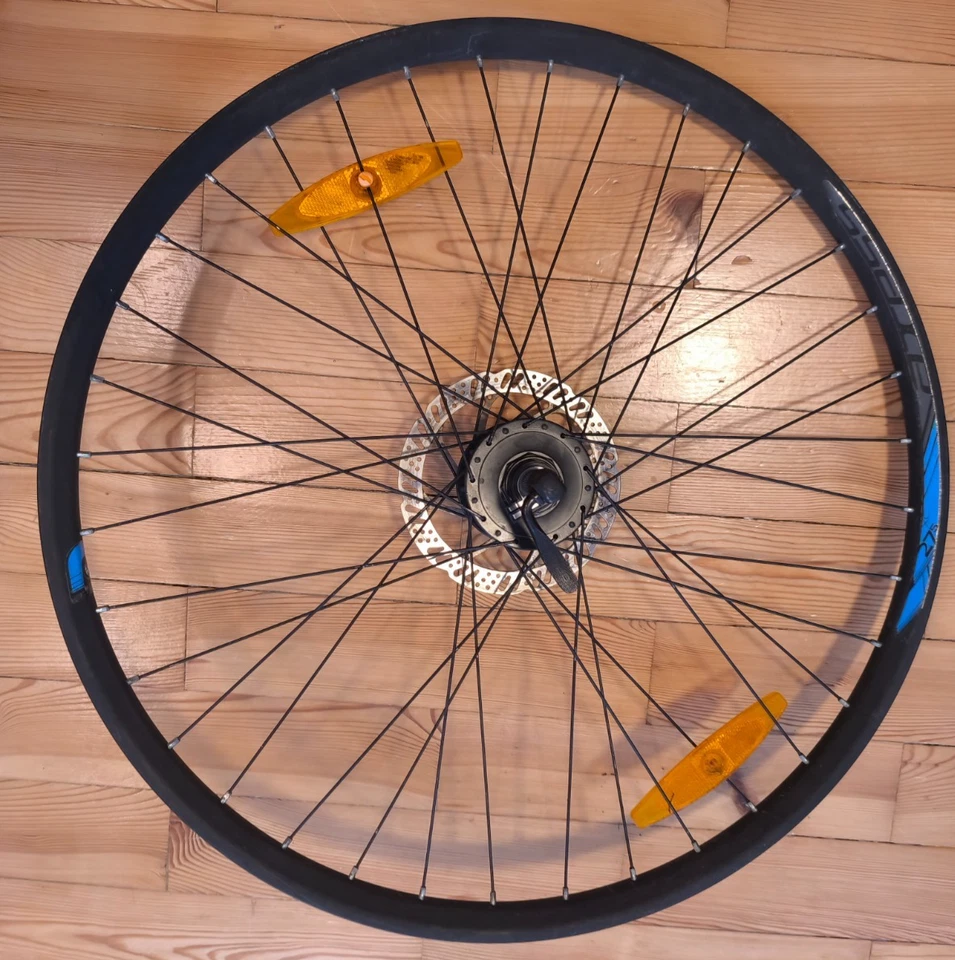 LAUFRADSATZ 27,5" MTB - Scheibenbremsen + Nabendynamo + Licht - Ready To Use Set - Bild 3 von 4