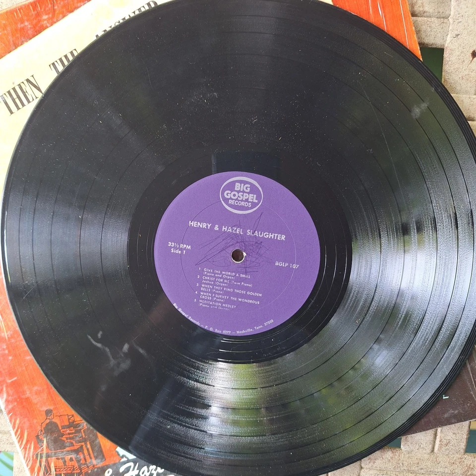Henry & Hazel Slaughter Then The Answer Came Vinyl LP Open Shrink Gospel - Image 3 of 4