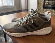 adidas Bounce Mens Running Shoes Gray Black O...