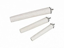 Mineral perch 22cm, white, bird perch, perch for Calops...