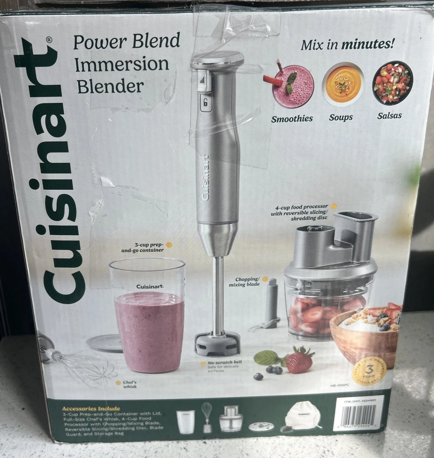 Cuisinart HB-500PC Power Blend Immersion Blender - EXCELLENT!
Opens in a new window or tab