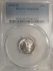 1939 D Mercury Dime PCGS MS66 FB