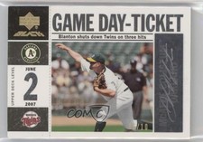 2007 Upper Deck Black Game-Day Ticket Spectrum Gold /10 Joe Blanton Auto 0c6