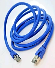 1Ft - 10Ft  CAT8 Shielded Ethernet Cable Super Speed 40Gbps 2000Mhz Blue Color
