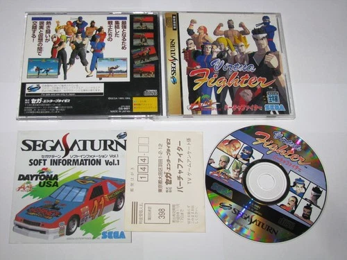 Virtua Fighter 1 Japanese Sega Saturn Japan import +reg card flyer US Seller
