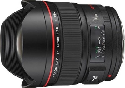 Canon EF 14mm f2.8L II USM schwarz Objektiv Fotografie Kamera Objektiv