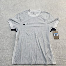 Nike ADV Vapor V Jersey Dri-FIT Women's M Soccer FZ9278 White Gray Short Sleeve