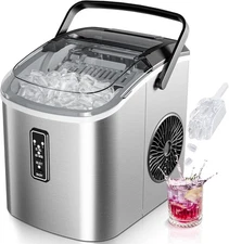 Ice Maker Countertop 9 Cubes Ready in 6 Mins, for Home, Kitchen, Office