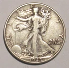 1942-P - 50C - WALKING LIBERTY HALF DOLLAR - 90% Silver in circulate condition