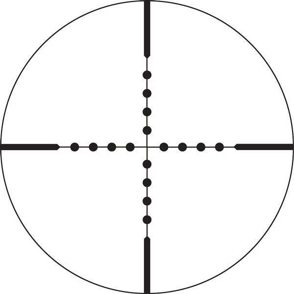 Mira para rifle compacta 4x32 .223 .177 retícula de punto mil con juego GRATIS de anillos de 1" Foto 3 de 3