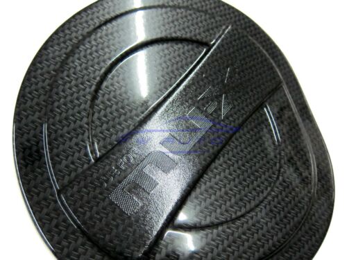 BLACK CARBON OIL FUEL CAP COVER TRIM FOR ISUZU MU-X MUX SUV 2014 2015 2016 2019 - Picture 2 of 5