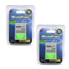 MaximalPower Camera Battery For Nikon ENEL5 EN-EL5 COOLPIX P80 P90 P5000 (2PK)