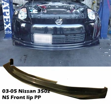 FOR 03 04 05 Nissan 350z Nismo NS Style FRONT BUMPER LOWER LIP SPOILER PP BLACK