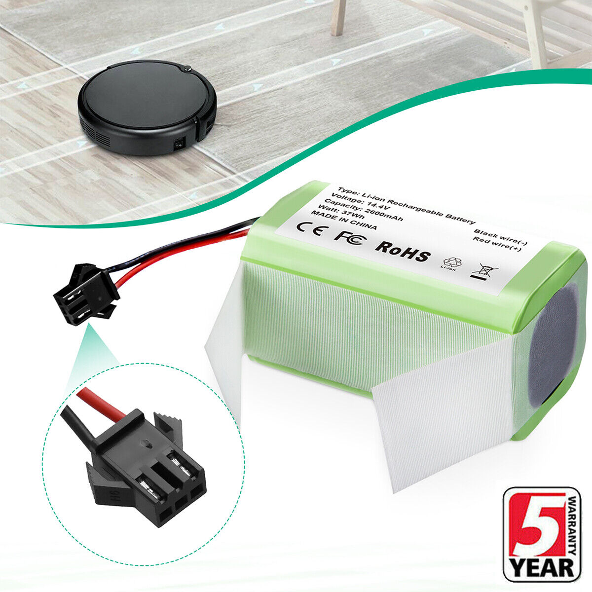 For Eufy RoboVac 11S, 11S MAX, 15T, 30, 30C MAX, 15C,15C MAX 14.4V