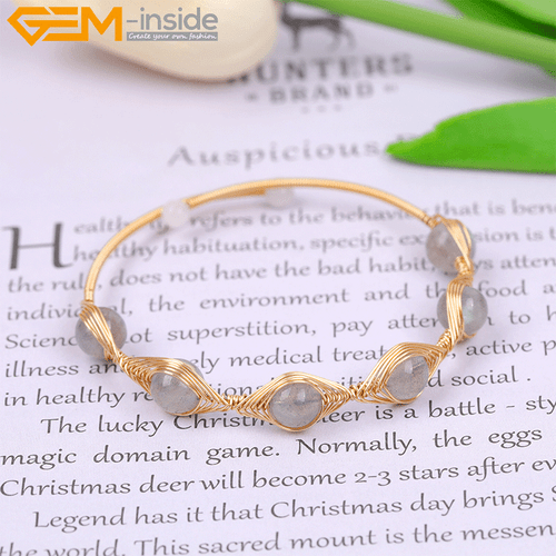 Gold Filled Chakras Quartz Jade Stone Jewelry Handmade Adjustable Bracelet Gift - Picture 95 of 133