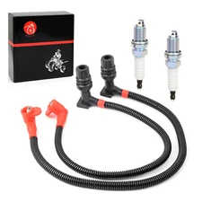 for Polaris RZR 800 2011 2012-2014 Ignition Coil Wire Cap and Spark Plug 4012889