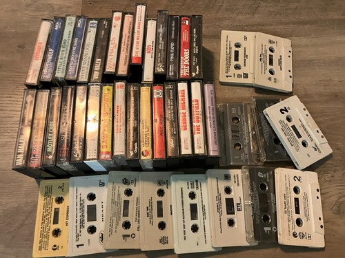 Cassette Tape Lot Mixed Moistly Rock 80s Van Halen Motley Crew Some w no cases