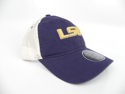 SOMBRERO GORRA DE PAPÁ LSU TIGRES NCAA ZEPHYR UNIVERSIDAD PÚRPURA CAMIONERO SNAPBACK ¡NUEVO CON ETIQUETAS! - Imagen 7 de 10