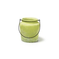 Laterne Mit Henkel, Windlicht Sunny H. 15Cm D. 14Cm GrüN Glas Jodeco Wa