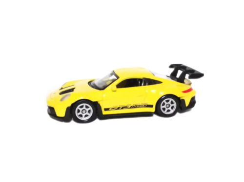 Welly 1/60 Porsche 911 GT3 RS (992) Yellow 1/64 Voiture Miniature New 2025 - Foto 2 di 4