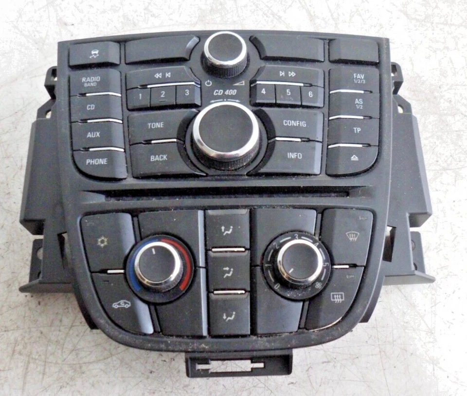 VAUXHALL ASTRA ESTATE 2012 RADIO STEREO HEATER CONTROLS 13360091 13360099