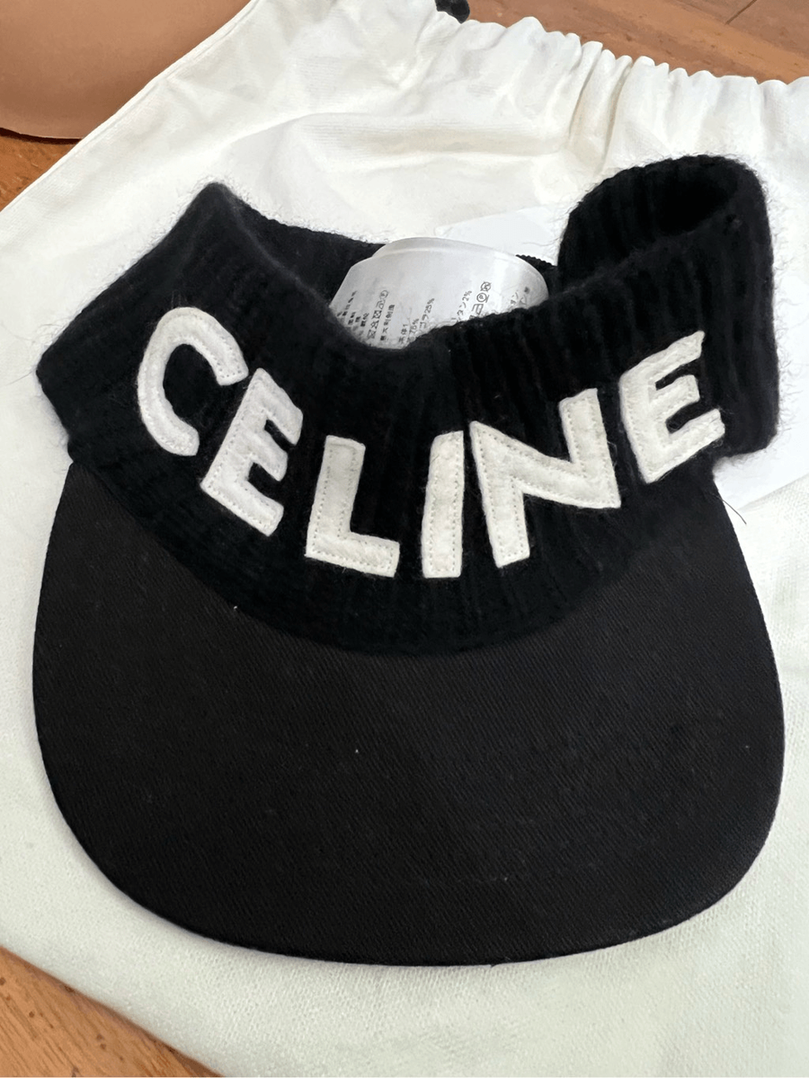 Celine logo visor sun visor hat cap | eBay