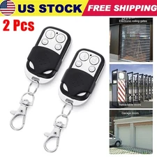 2 Pack 433MHz Remote Control Gate Garage Door Opener Duplicator Clone Car Key