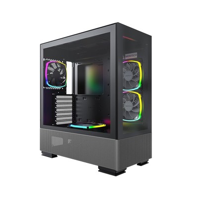 Montech Sky Two, Dual Tempered Glass, 4X PWM ARGB Fans Pre-Installed, ATX Gam...